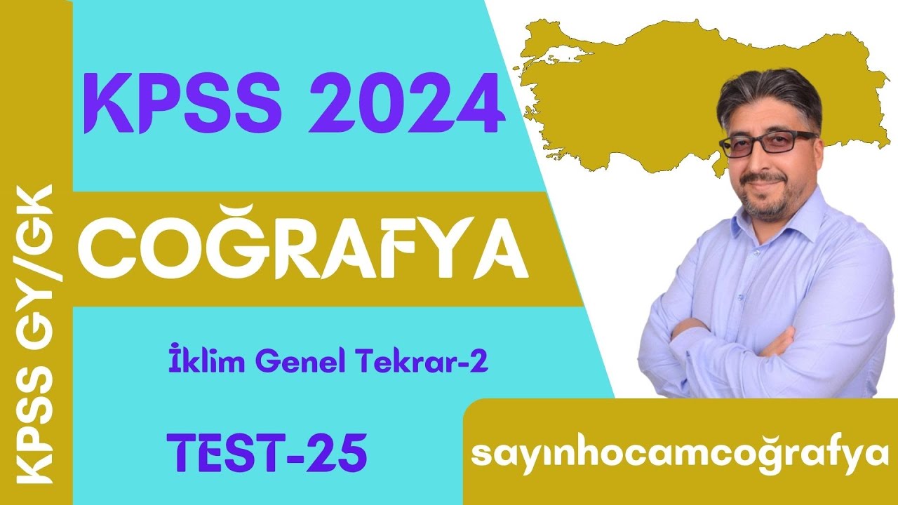 HASAT ZAMANI SORU BANKASI TEST 25 İLKİM GENEL TEKRAR 2 #coğrafya #kpss #tyt #ayt