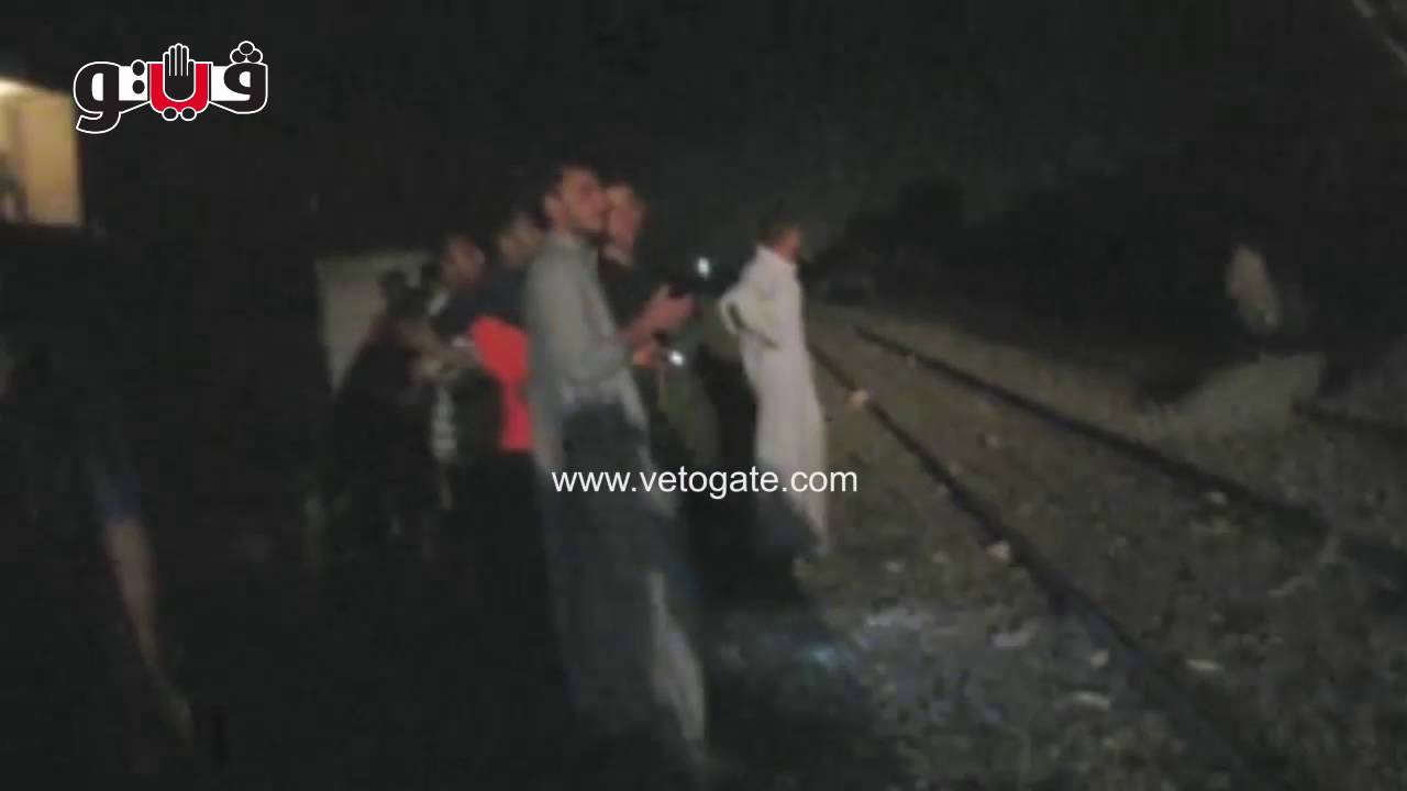 تفاصيل حادث انقلاب قطار ببني سويف