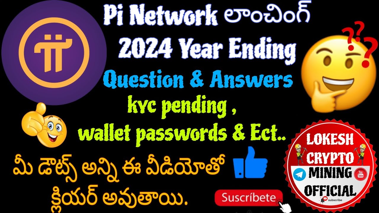 Pi Network All Doubts Q & A , Launching 2024  year Ending... Don't Miss this Video...🥳🥰