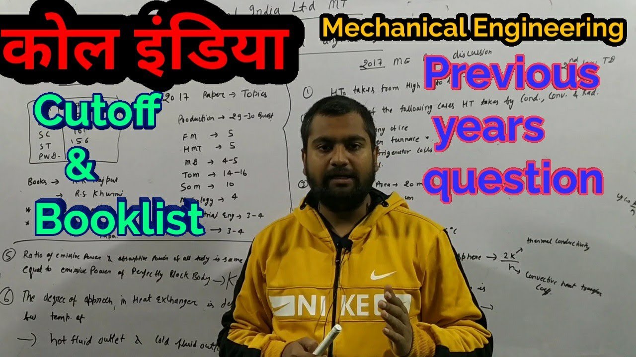 CIL MANAGEMENT TRAINEE/MECHANICAL ENGINEERING/PREVIOUS YEARS PAPER & CUTOFF/BOOKLIST/LOKENDRA MISHRA