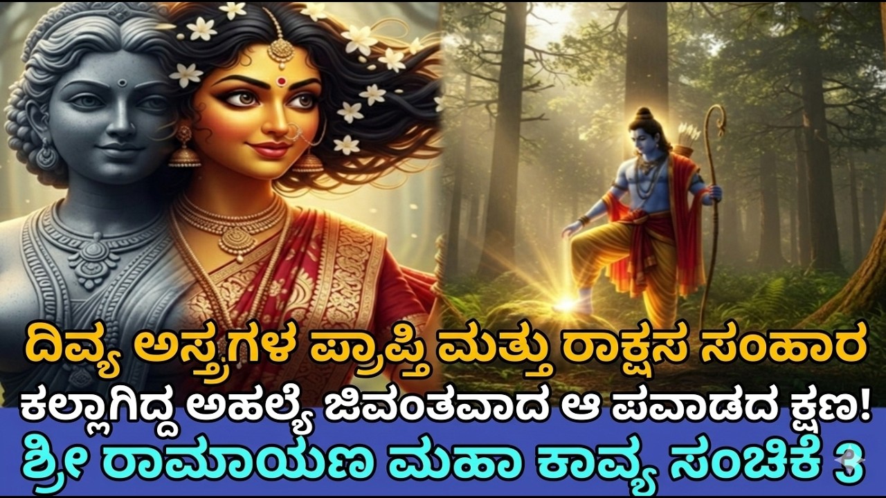ಅಹಲ್ಯಯ ಶಾಪ ವಿಮೋಚನೆ ಆಗಿದ್ದೆಗೆ ಗೊತ್ತಾ? ರಾಮನಿಗೆ ಸಿಕ್ಕ ಆ ದಿವ್ಯ ಅಸ್ತ್ರ ಗಳು ಯಾವುವು? Ramayana|