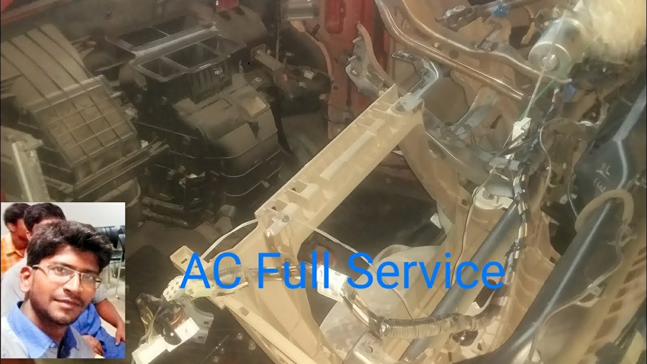 AC Full Service//Hyundai i10 AC Full Foaming Process with Evaporetor replace