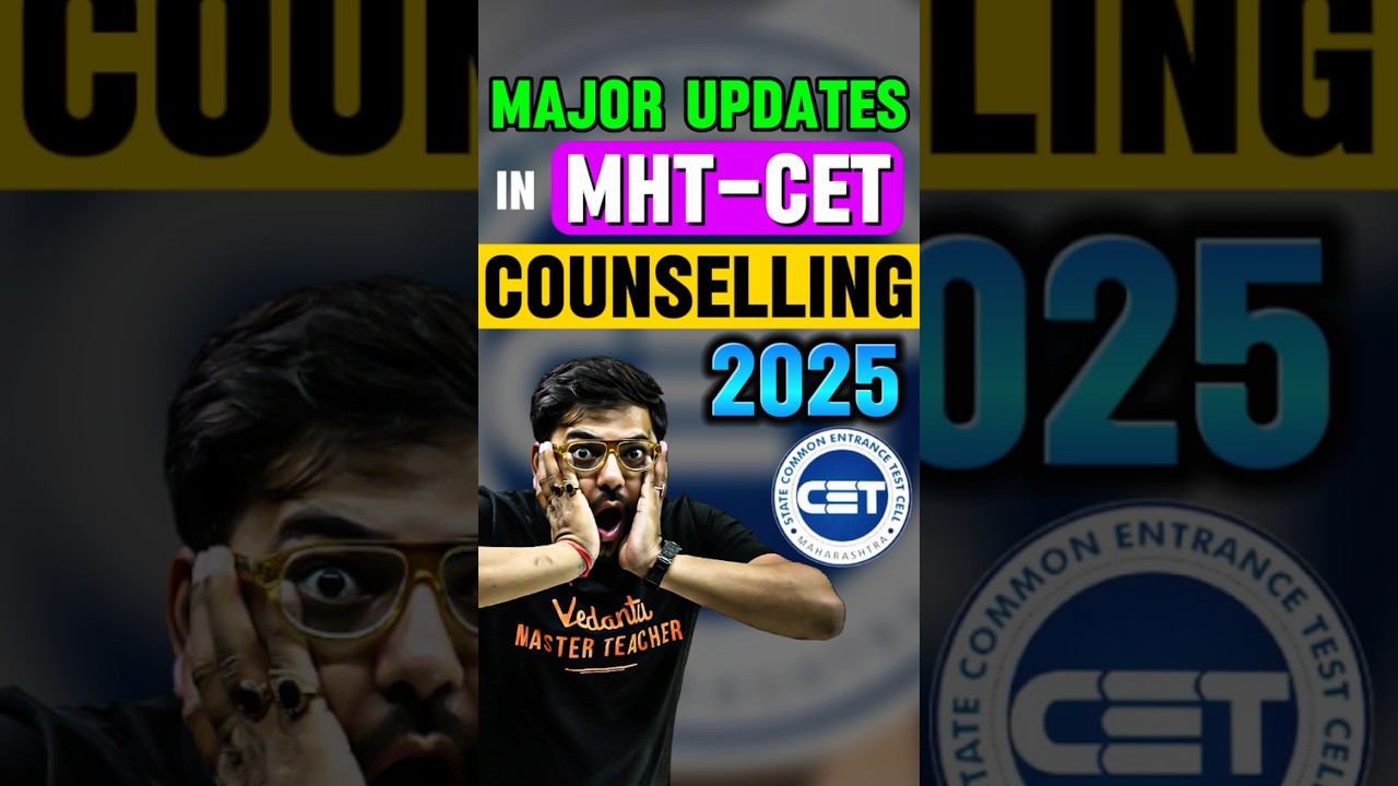 3 Major Changes in MHT-CET Counselling #mhtcet #mhtcetcounselling #jeemains #jee2025 #iit #harshsir