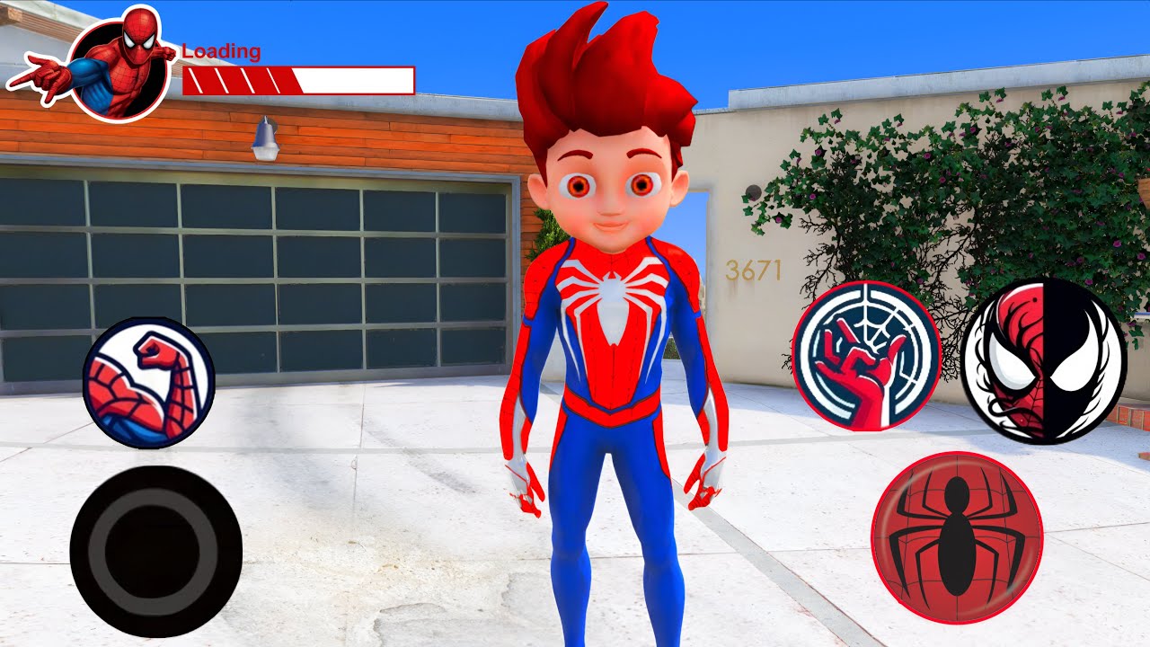 Kicko Playing As A Spiderman In Gta 5 | Kicko Saved All His Friends