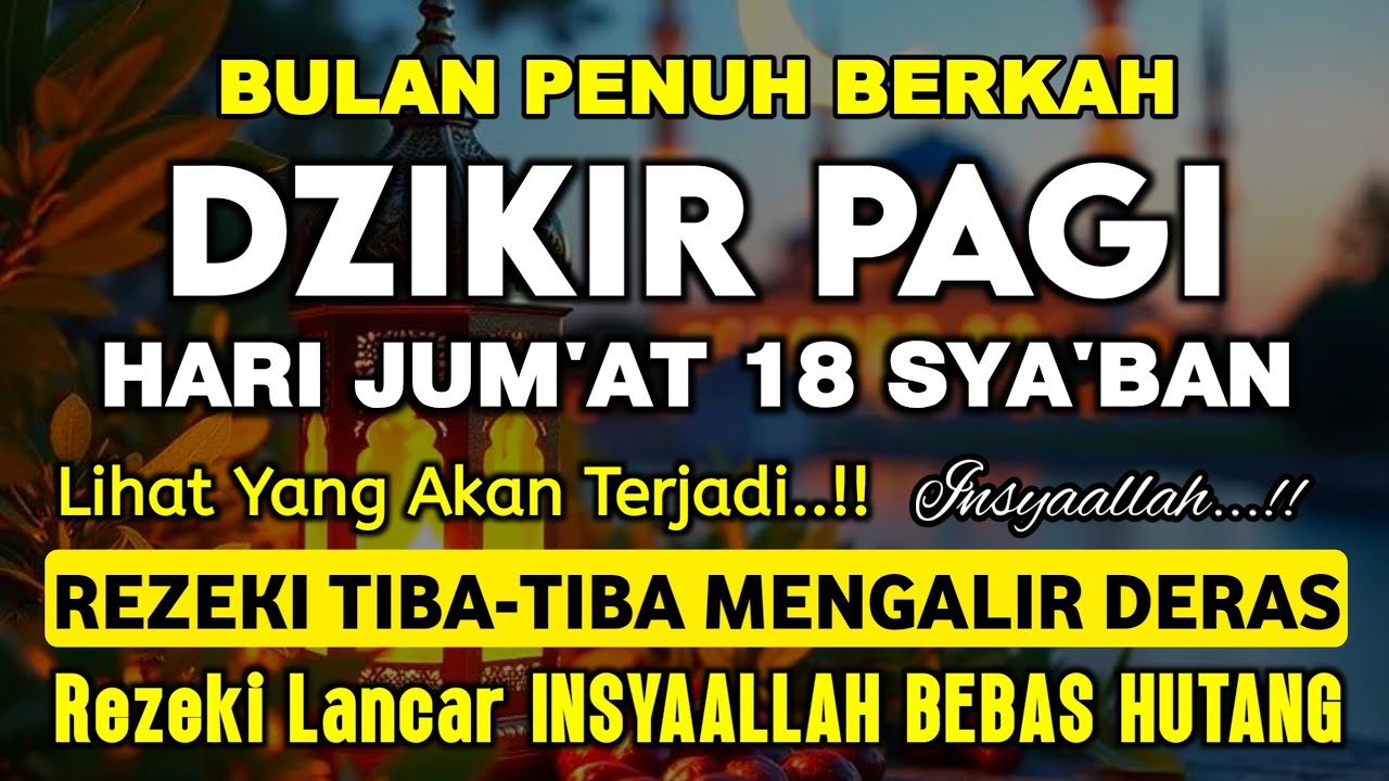 Dzikir Pagi Pembuka Rezeki Dari Segala Penjuru, Doa Pelunas Hutang