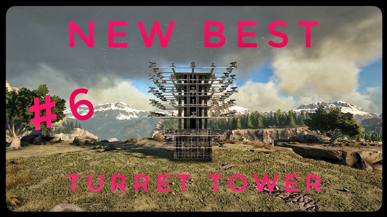 NEW BEST Turret Tower Design Ark Survival #6