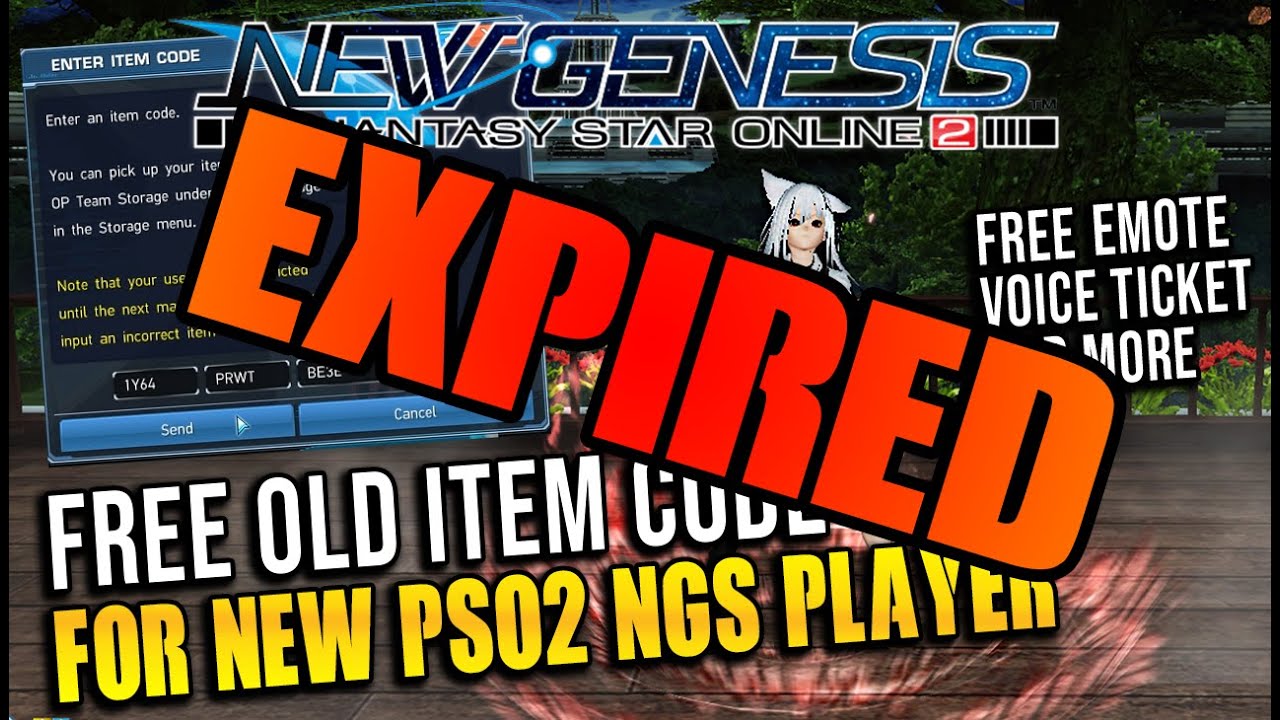 [PSO2 NGS][EXPIRED CODE] 10 Free Old Item Codes, Sounds Good Doesn't Work Now