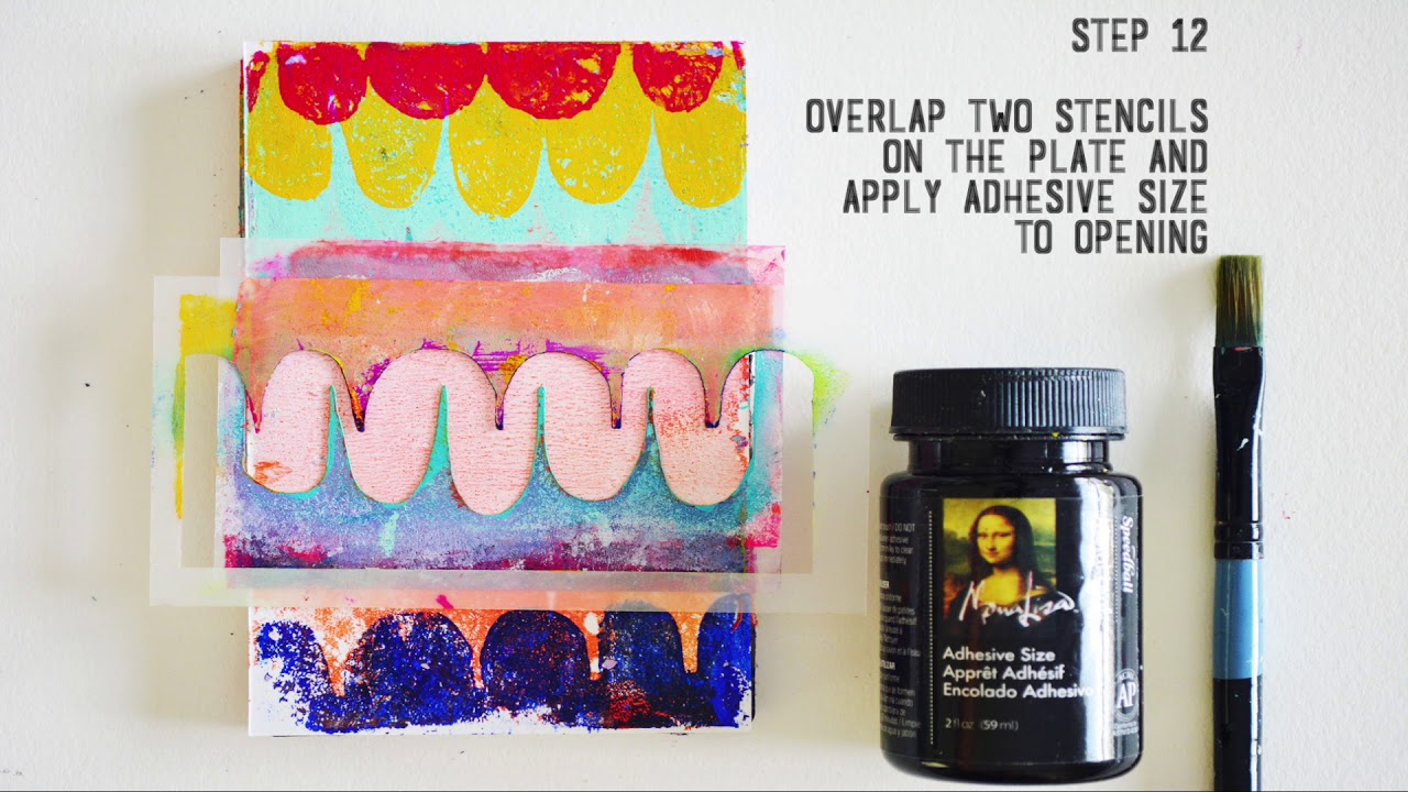 Making Art with my MonoPrint Stencils & Masks