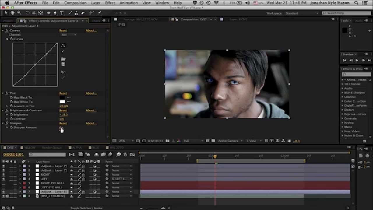 TEEN WOLF EYE VFX Tutorial