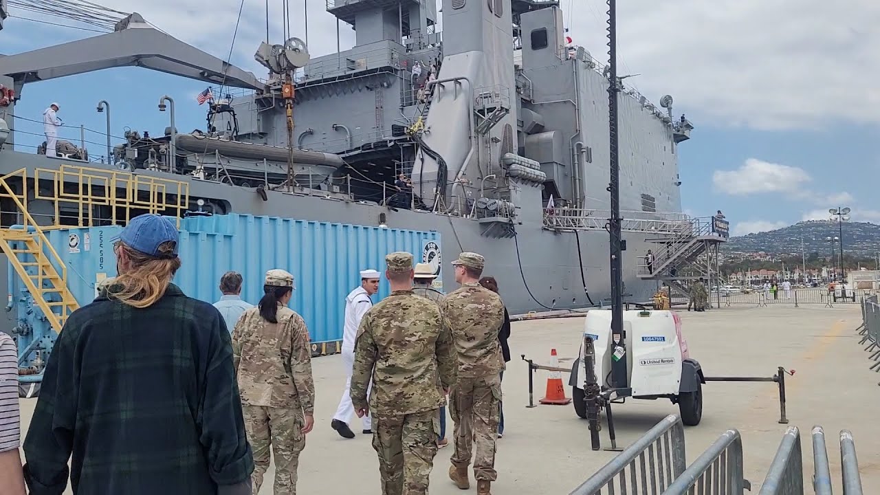 Los Angeles Fleet Week inside tour of the USS Ashland at the Port of Los Angeles