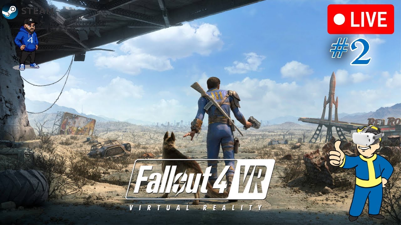 🔴LIVE - Fallout 4 VR #2 - JUST ME & DOGMEAT (PC) (UWQHD 3440x1440 | 21:9)