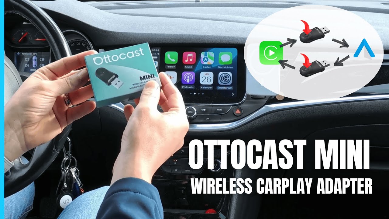 Ottocast Mini Wireless Carplay Adapter (2025) - deutsch