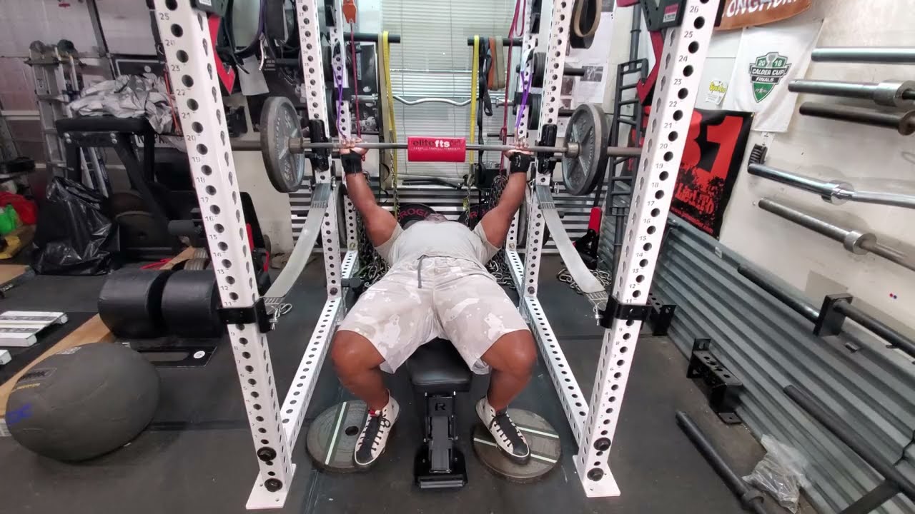 Max Effort Bench press ( garage gym training)
