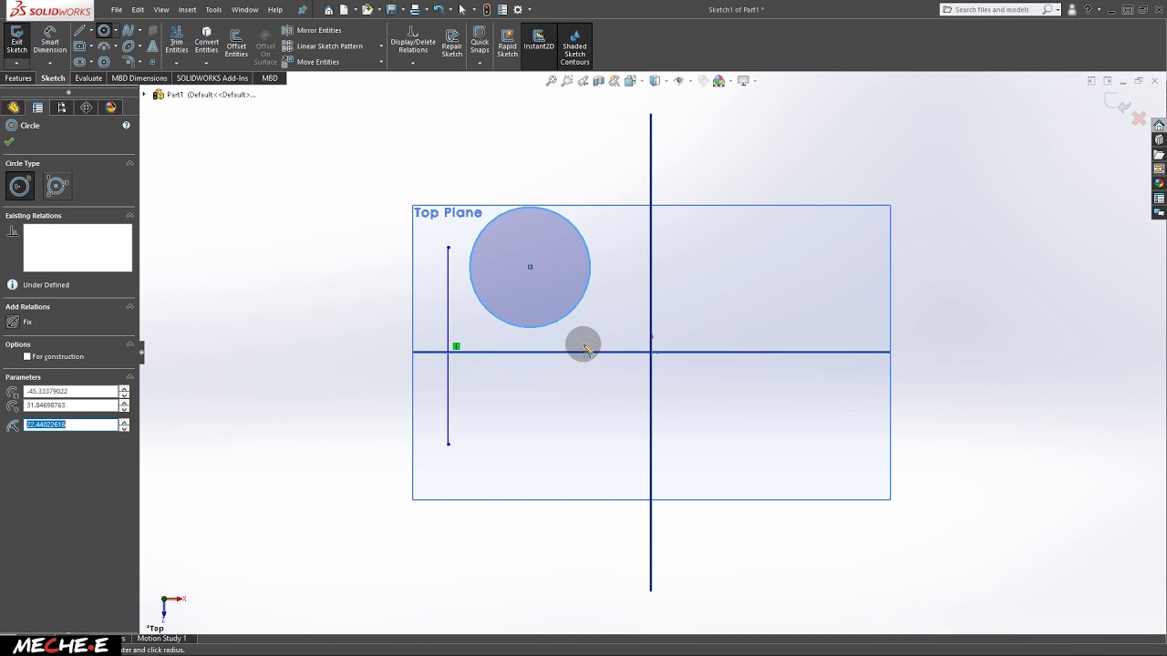 #1 Solidworks Tutorial For Beginners ( Basic Sketch )