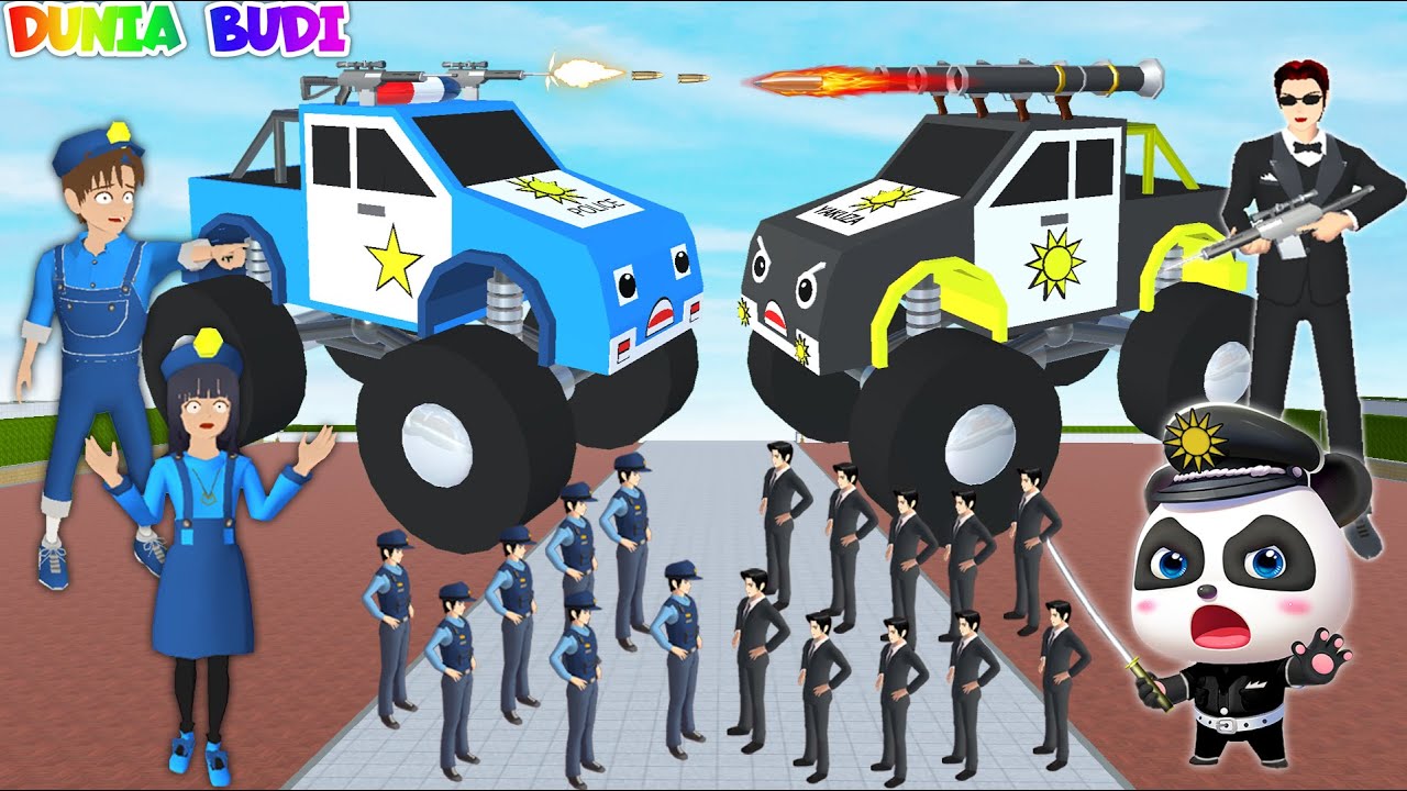 FULL MOVIE - Mobil Monster Polisi Vs Mobil Monster Yakuza | Yuta Panik Yakuza Serang Kota Sakura
