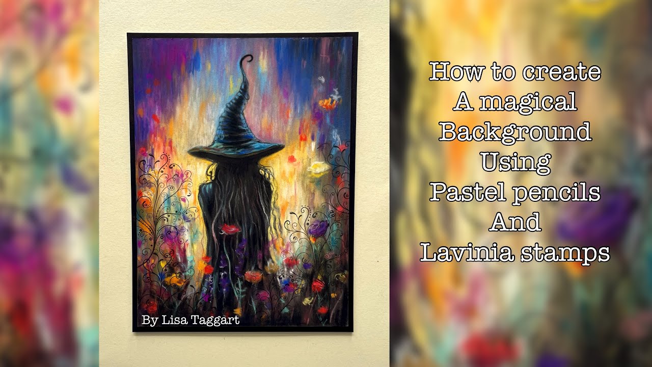 ‘The colour of magic’-Lavinia stamps-pastel pencil.