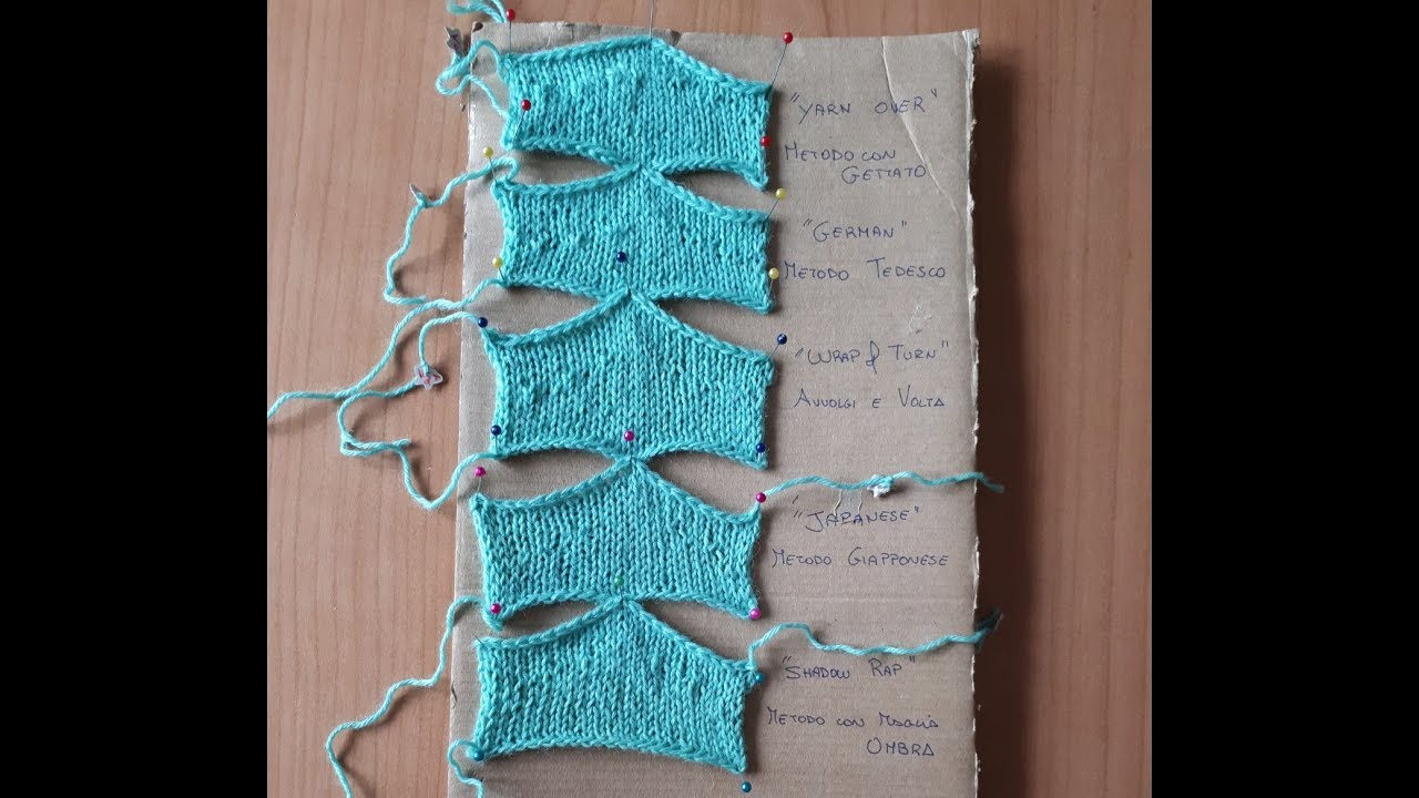 7 Tecniche per fare i Ferri Accorciati Short Rows