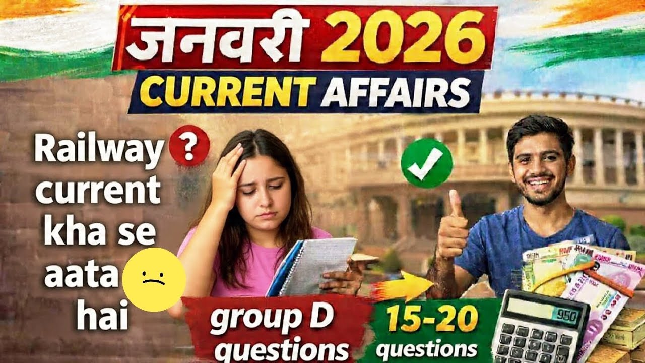January current affairs 2026 #groupd #railwaycurrentaffairs #RRBJE