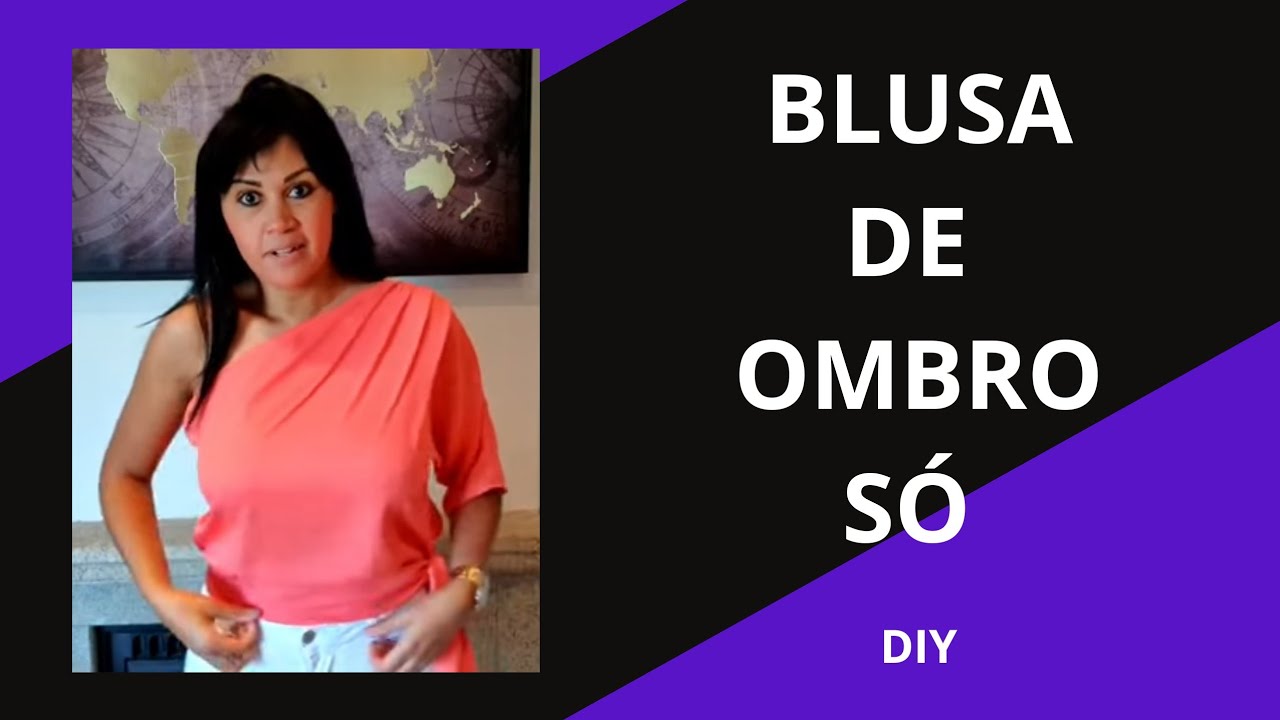 ✅️ DIY Blusa de Ombro Só_Tutorial de Costura passo a passo para iniciantes Gisleide Novelo