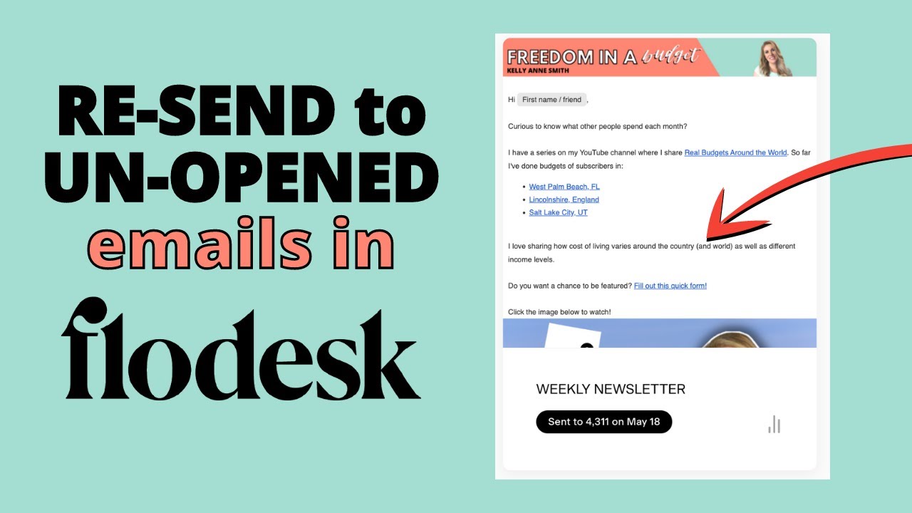 Flodesk Tutorial: How to Resend to Unopened Emails in Flodesk