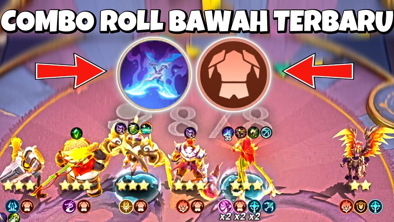 COMBO ROLL BAWAH TERBARU !! DAUNTLESS KARINA !! COMBO KUAT ROLL BAWAH !! MAGIC CHESS GO GO