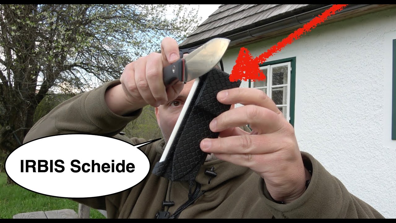 Irbis Messer nun auch mit TPU Midgard Scheide