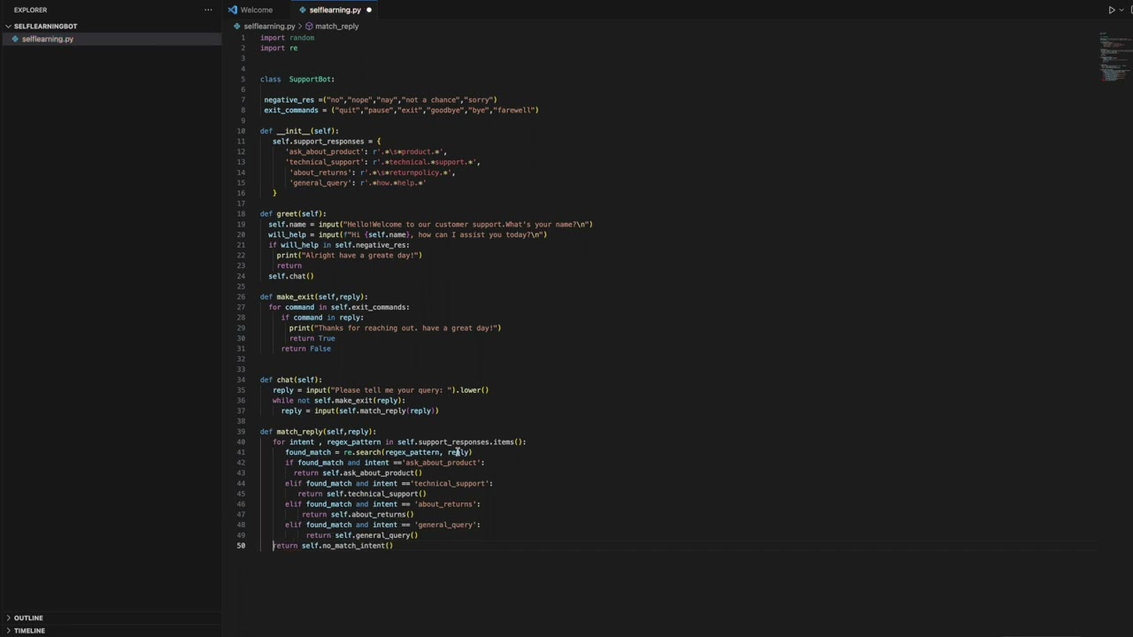 Build a Rule-Based Support Chatbot from Scratch: Step-By-Step Tutorial!