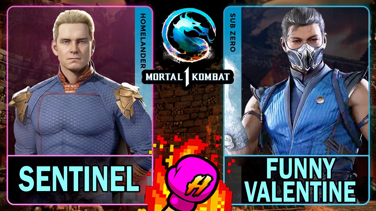 MK1 Sentinel (HOMELANDER) VS Funny Valentine (SUB-ZERO)🥊Mortal Kombat 1🥊4K 60ᶠᵖˢ