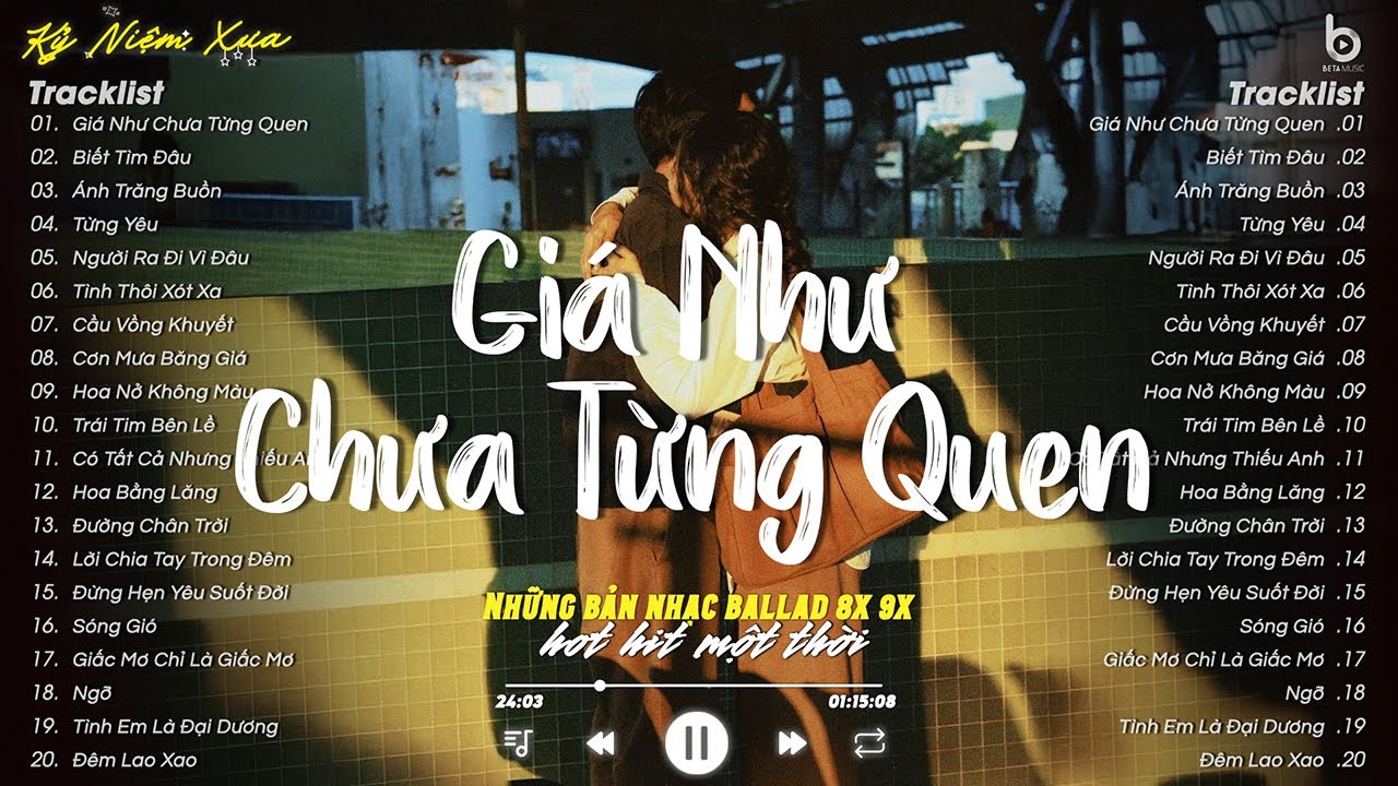 Giá Như Chưa Từng Quen - Nhạc 8x 9x - Nhạc Ballad Bất Hủ Với Thế Hệ 8x 9x