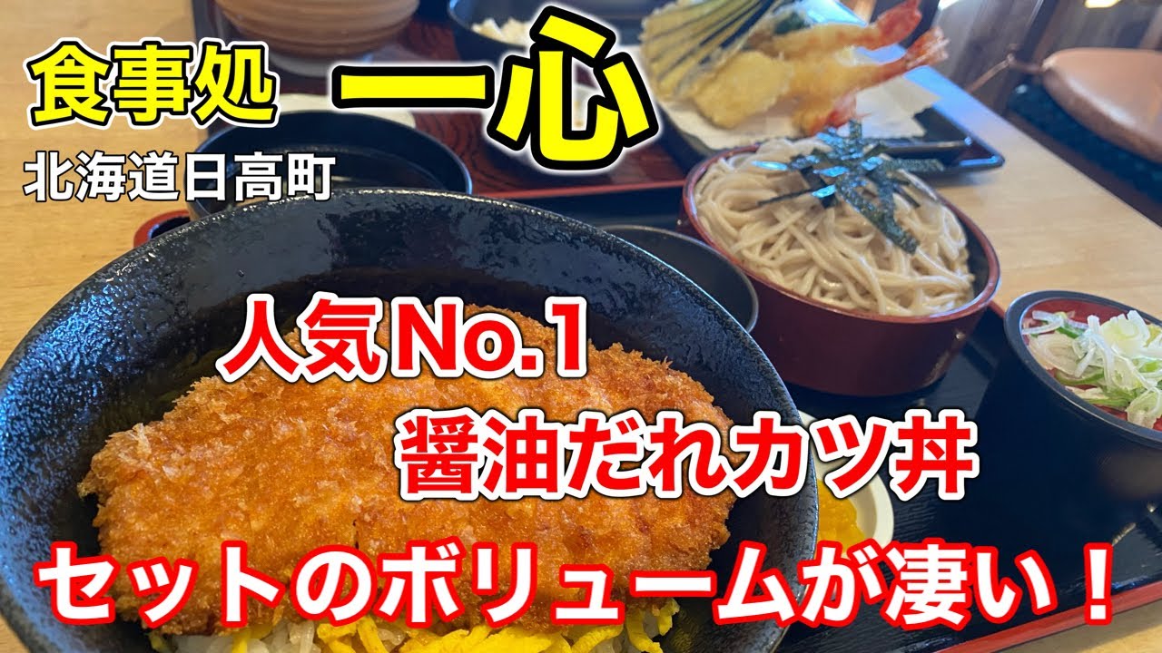 【人気食堂】人気急上昇中の醤油カツ丼を食べて来ました！「北海道日高町」