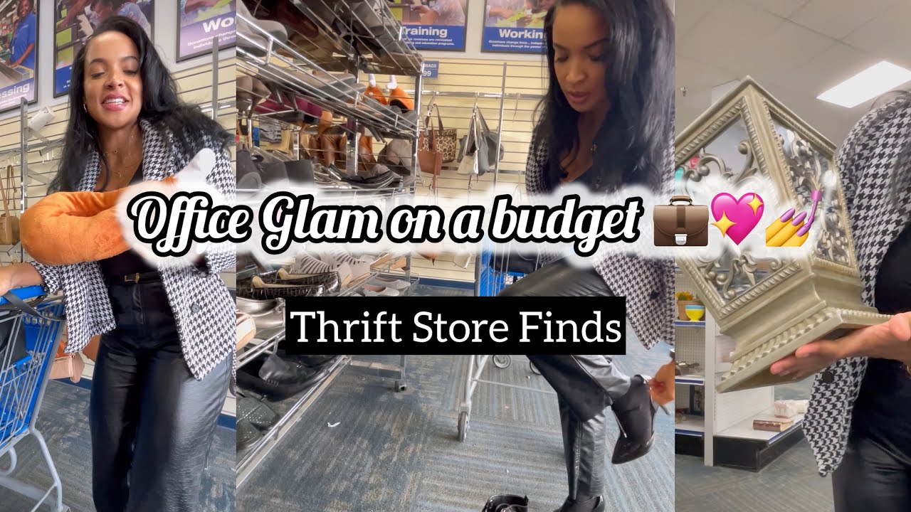 Thrift With Me!! Boss Babe Workwear & A Surprise Home Find 🛍️💼💅💖
