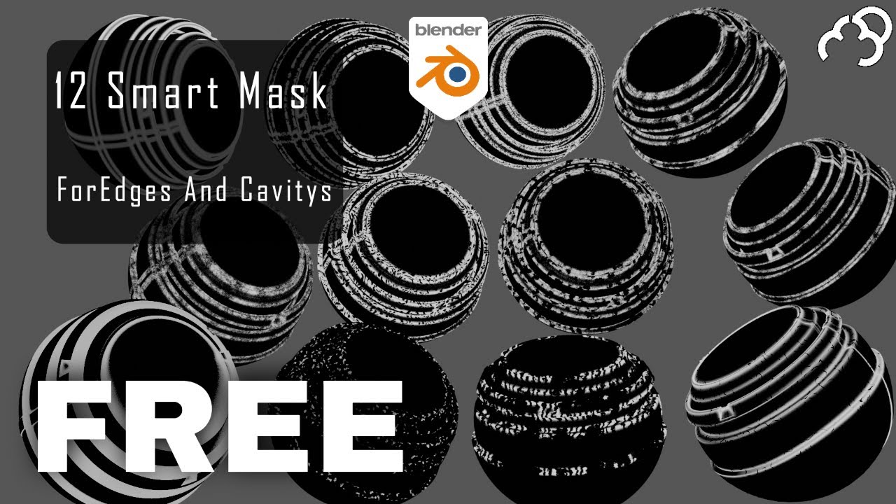 Free Mask Materials download for Blender