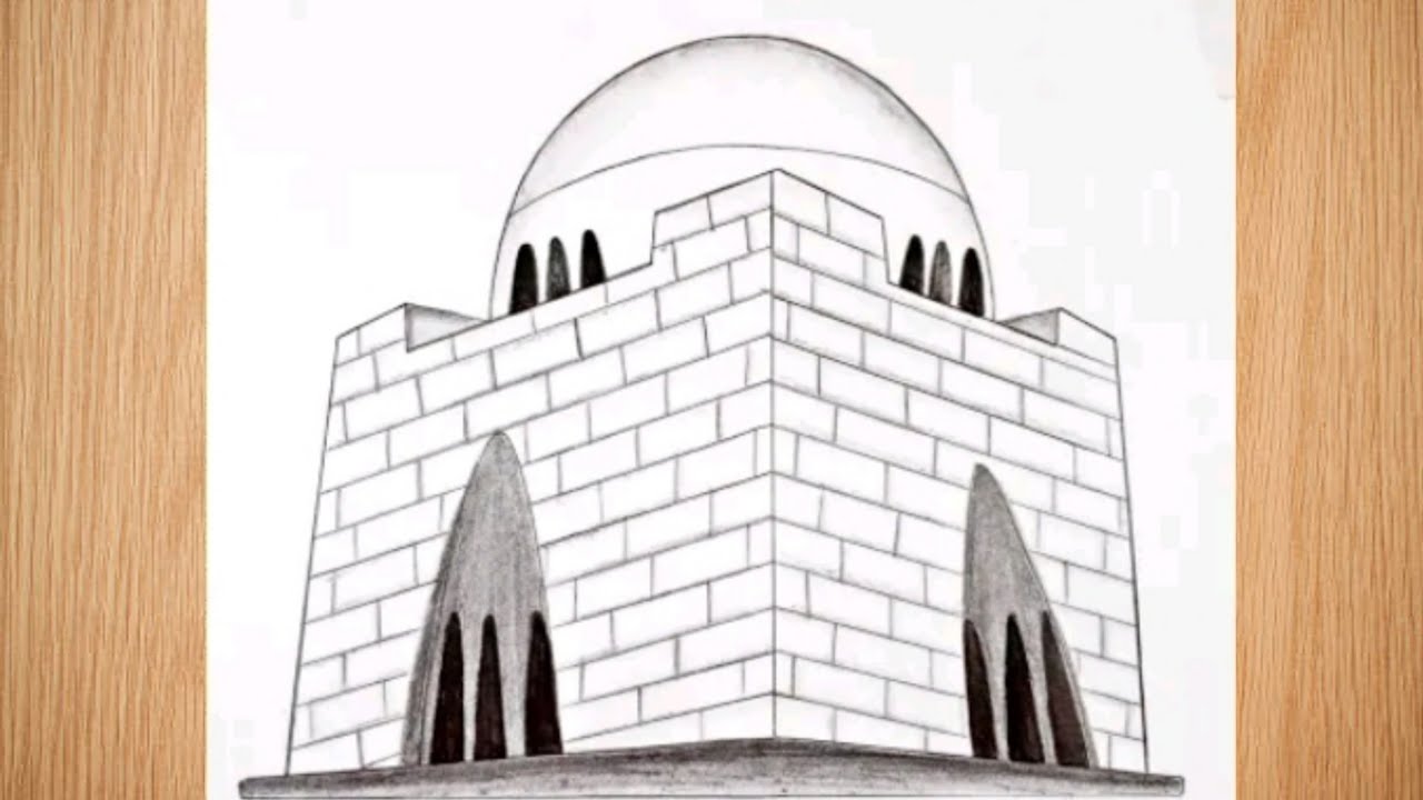 How to draw mazar e quaid | Quaid e azam special day 25 dec | quaid e Azam special day