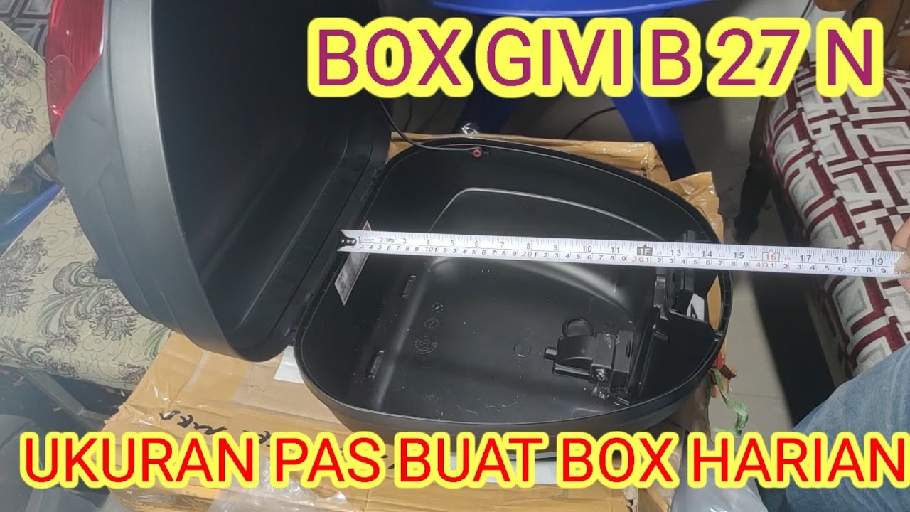 BOX GIVI 27 LITER cocok untuk pemakaian sehari-hari