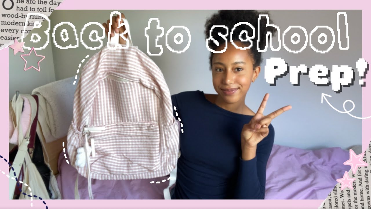 Back to school prep 🏫✏️, unboxing books and backpack, cleaning, organising 