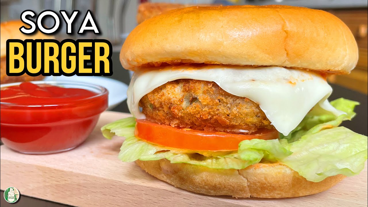 Soya Tikki Burger Recipe