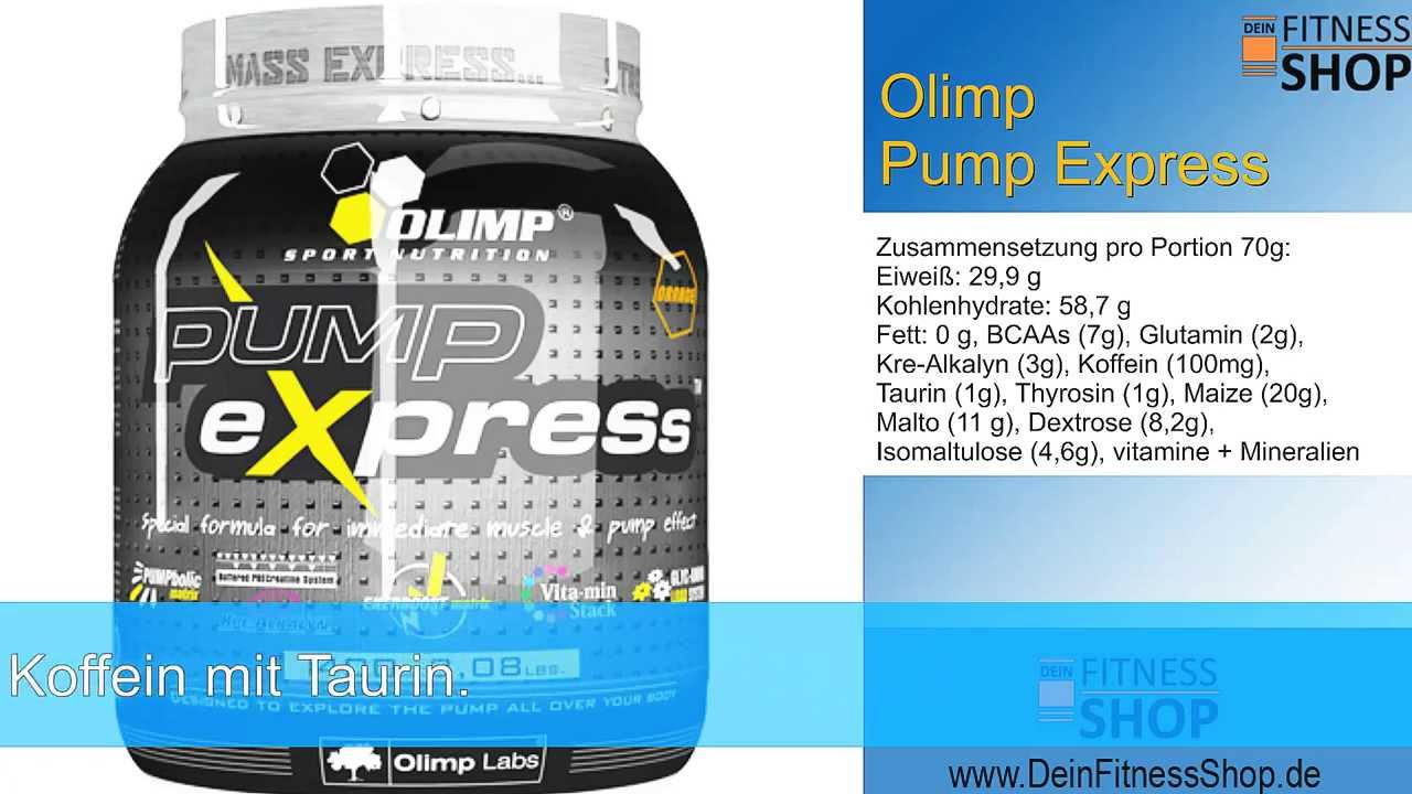 Olimp Pump Express 1,4 kg - Test, Erfahrungen und Einnahme des Pre-Workout Pulvers