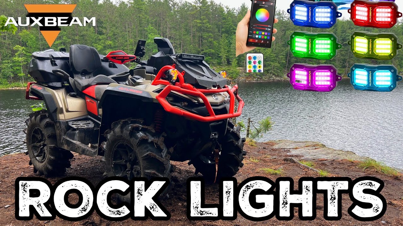CAN-AM 1000 XMR зажигается! Установка фар Auxbeam Vibrant Series Rock Light