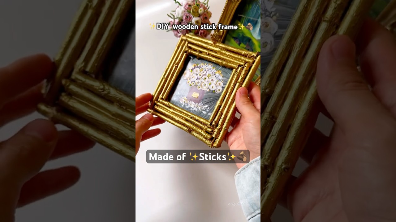 DIY Picture  Frame | making a frame with sticks