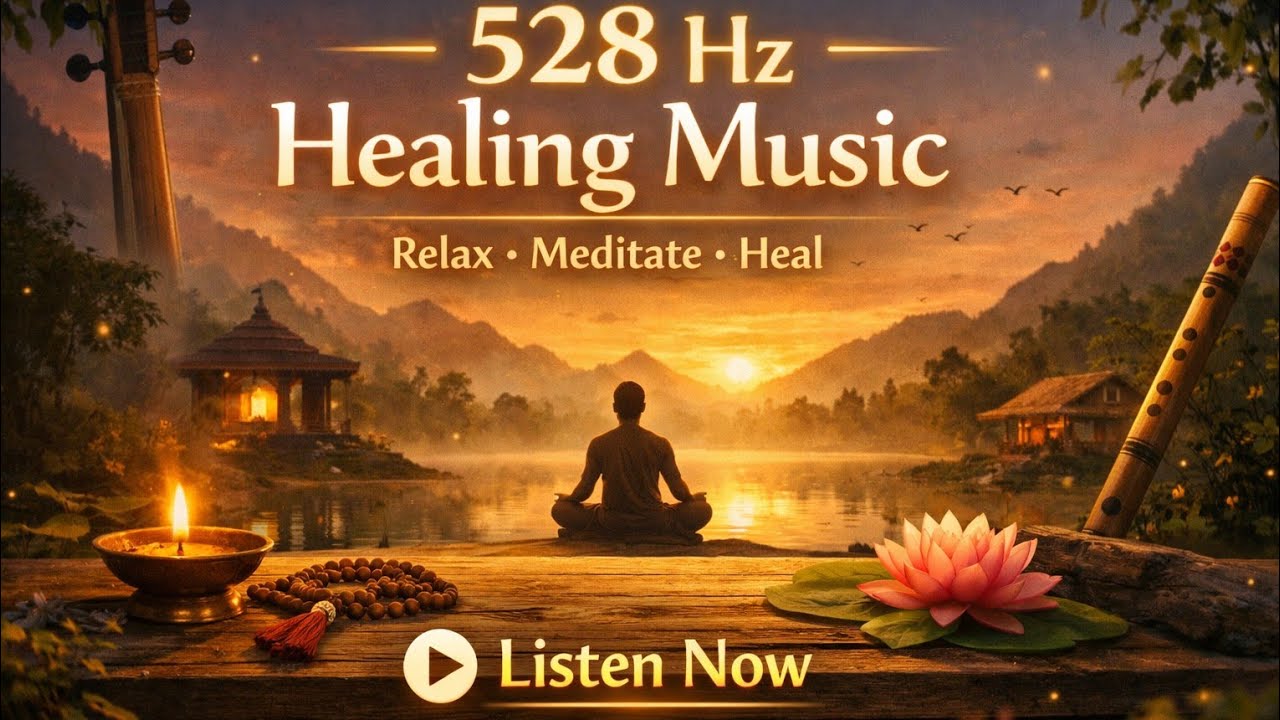 528Hz Healing Frequency | Deep Sleep & Meditation Music | Stress Relief | 1 Hour
