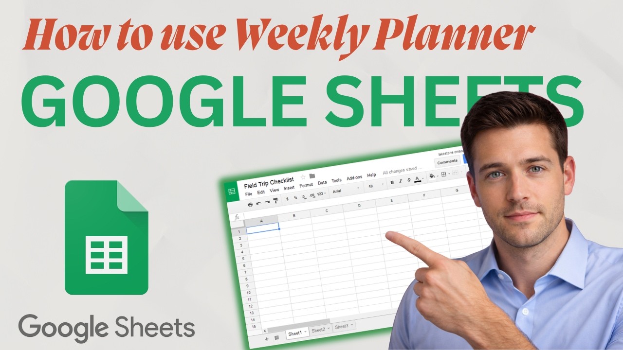 How to Make a Weekly Planner in Google Sheets (2026 Step-by-Step Beginner Tutorial)