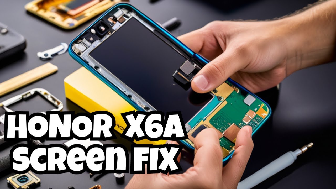 Как поменять сменный экран Honor X6A