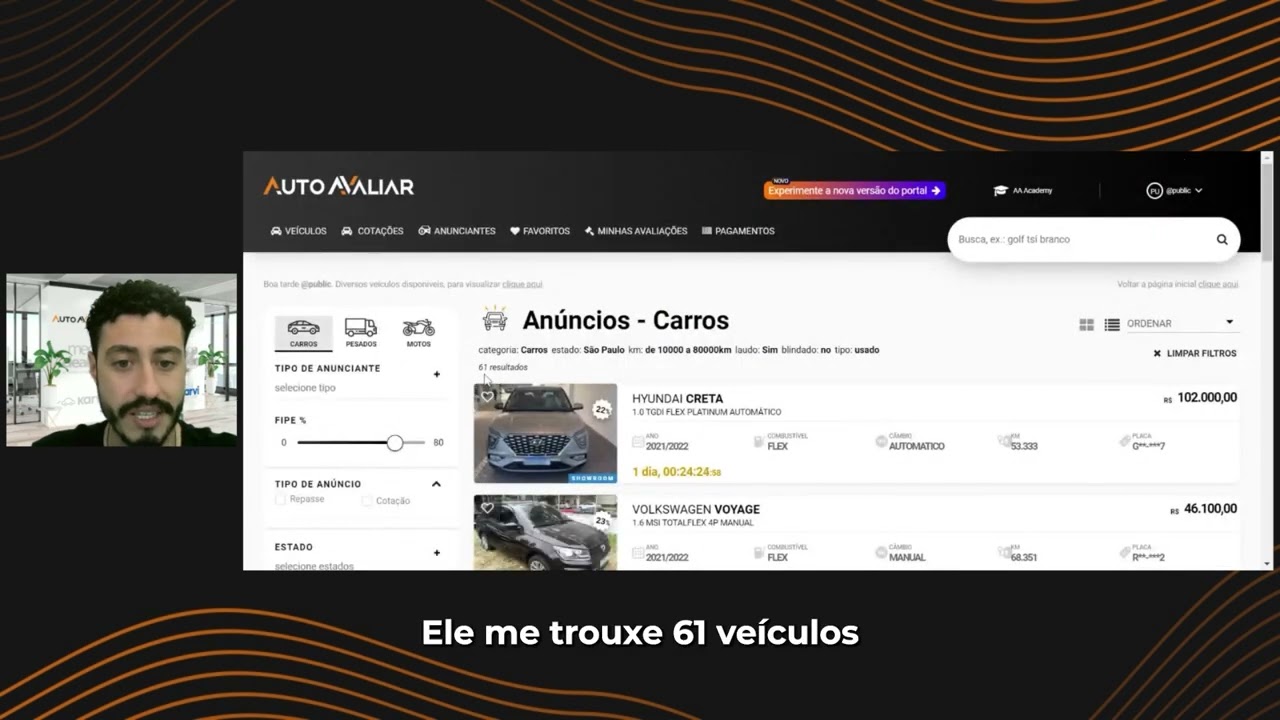 Como utilizar os filtros no Marketplace da Auto Avaliar