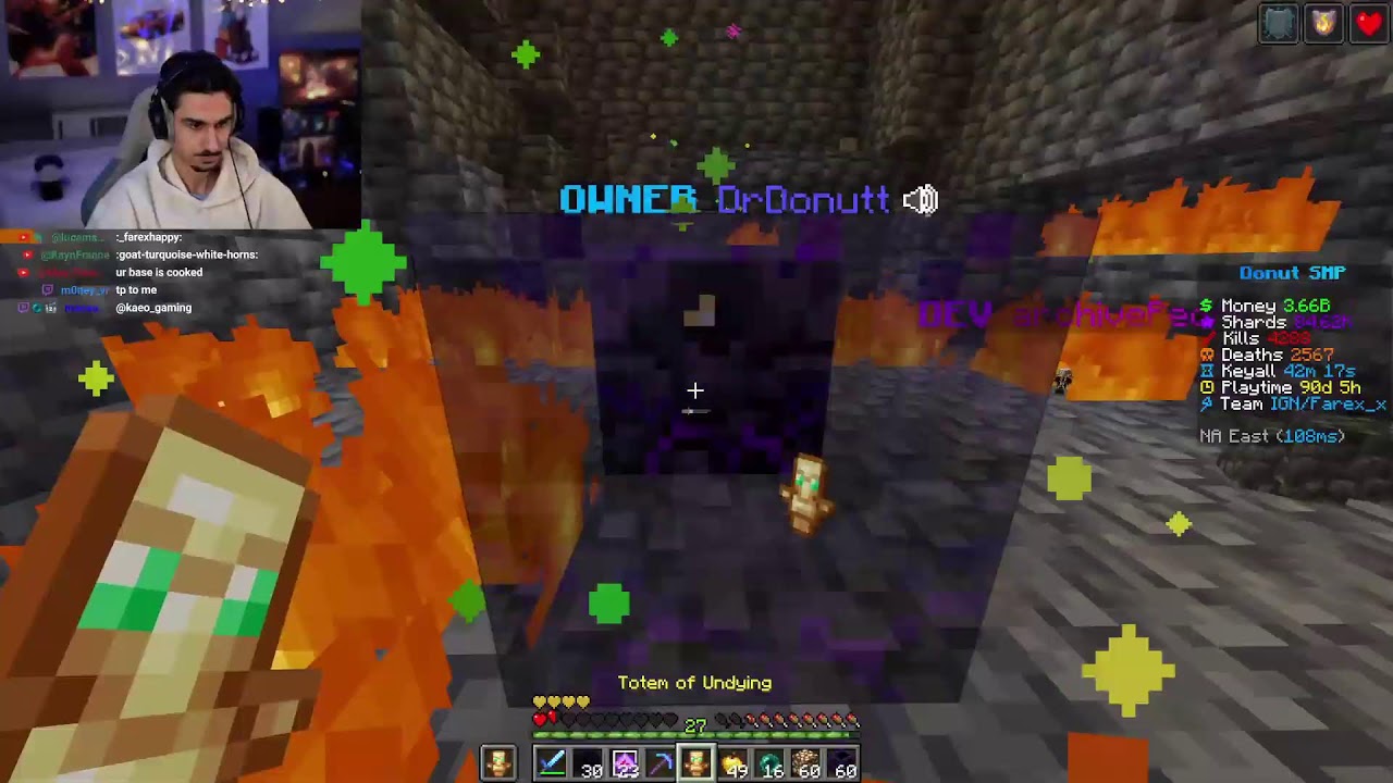 Donut SMP Live | Rating Bases | Reactions, PVP & maybe Community Games