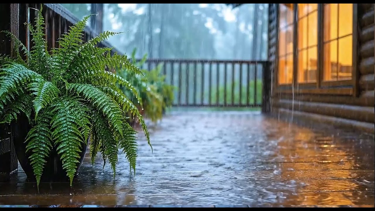 Warm Window Rain Sounds for Sleeping, Study & Calm Mind (LIVE)