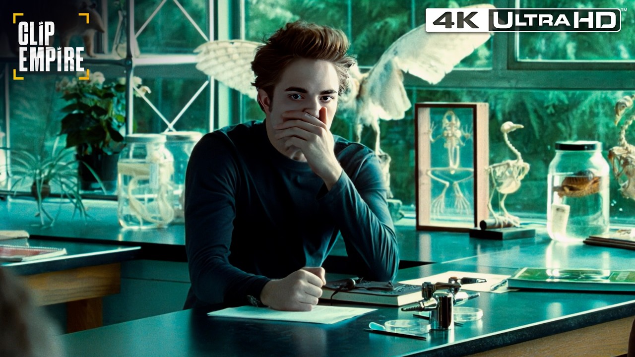 The Tense Biology Class Moment Between Bella and Edward | Twilight 4k