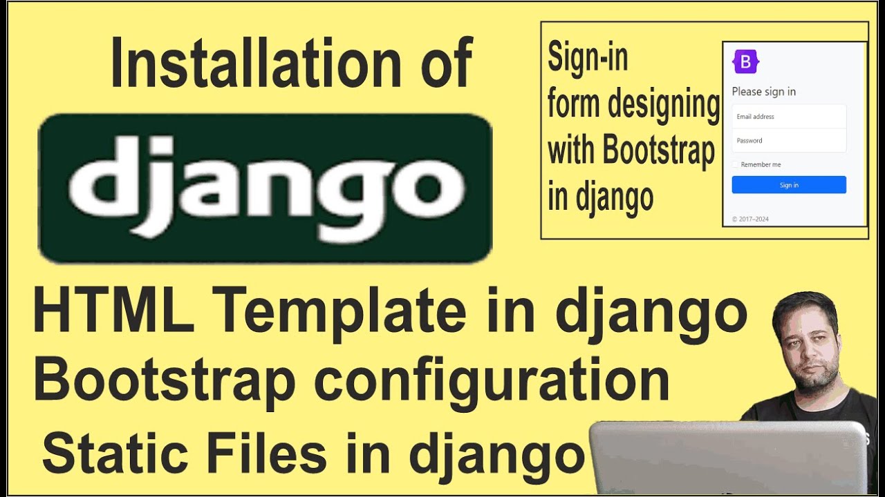Django Installation | Login Page in Python Django & Bootstrap | Render HTML Template | Static Files