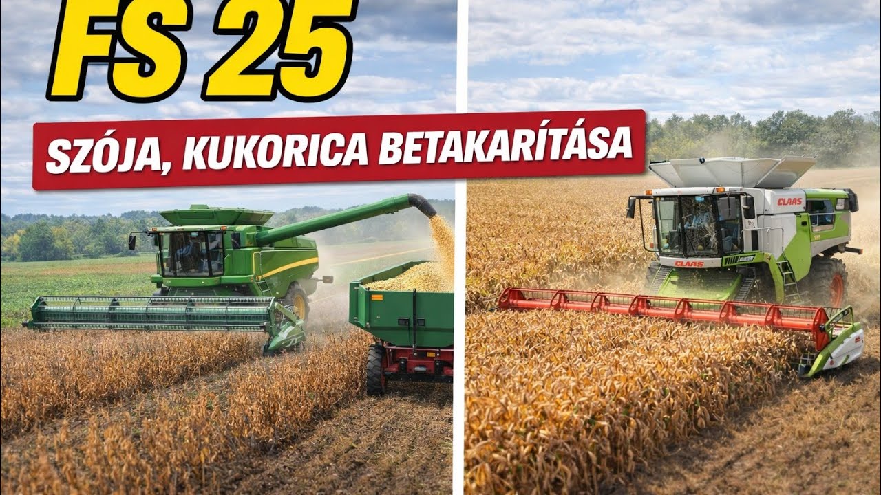 Fs 25 szója kukorica betakarítása