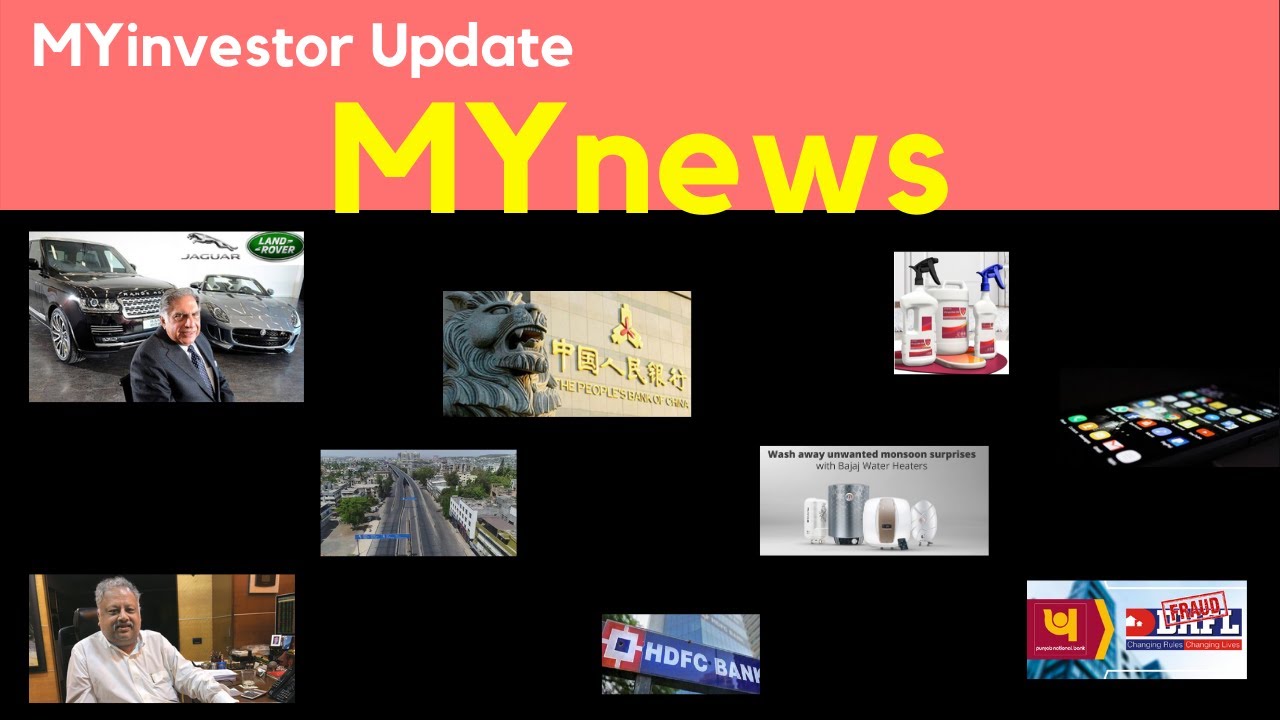 Todays MYnews | MYInvestor | TATA JLR | Rakesh Jhunjhunwala | PNB DHFL Fraud | Asian Paints |