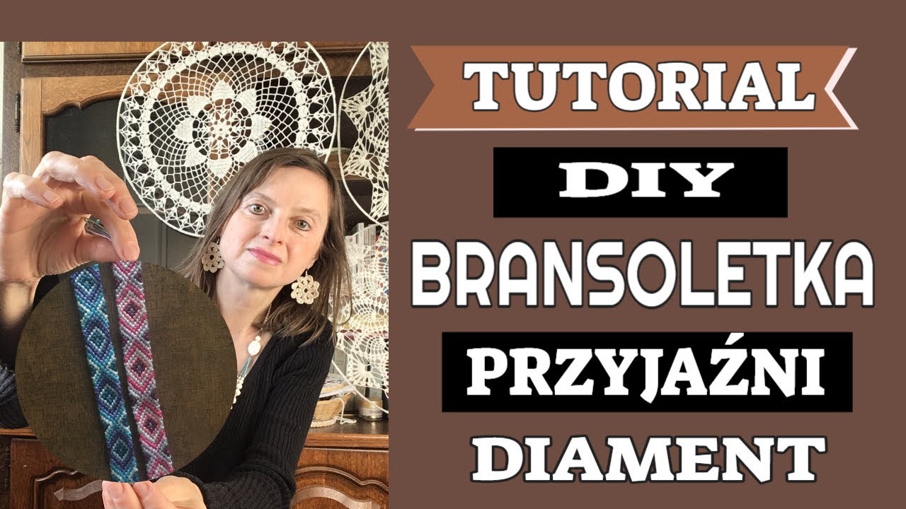 BRANSOLETKA PRZYJAŹNI WZÓR DIAMENT